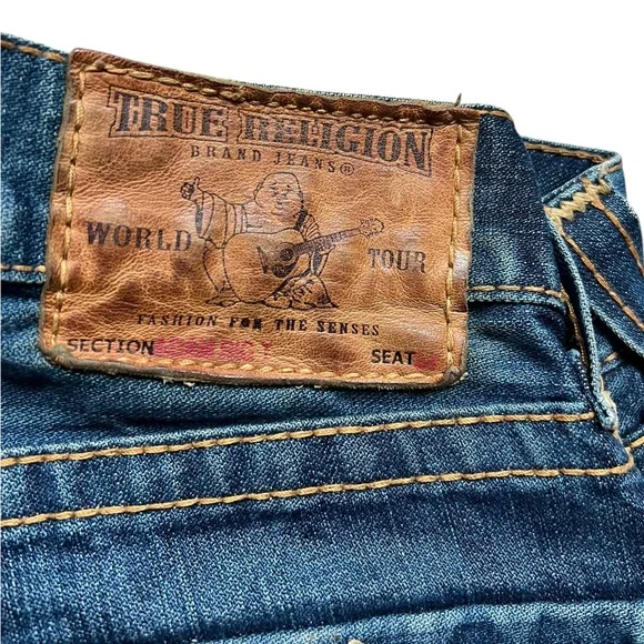 True Religion Big T Men’s Straight Jeans Size 31 - Picture 9 of 12